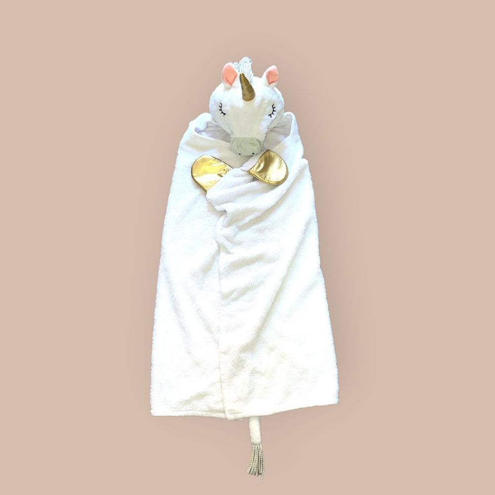 Pillowfort unicorn white hooded blanket - Picture 3 of 9